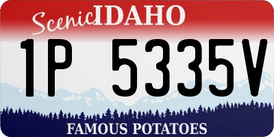 ID license plate 1P5335V
