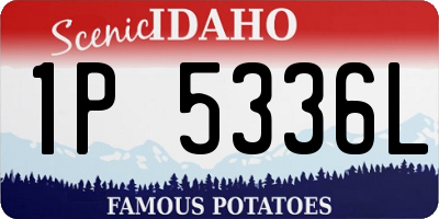 ID license plate 1P5336L