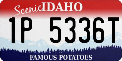 ID license plate 1P5336T