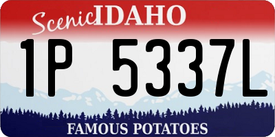 ID license plate 1P5337L