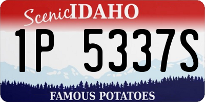 ID license plate 1P5337S