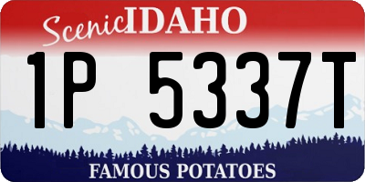 ID license plate 1P5337T