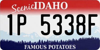 ID license plate 1P5338F
