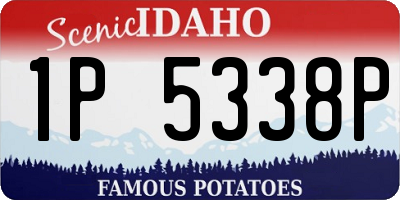 ID license plate 1P5338P