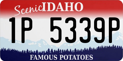 ID license plate 1P5339P