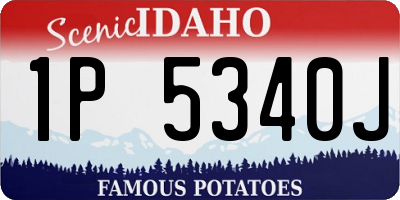 ID license plate 1P5340J