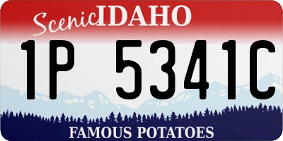 ID license plate 1P5341C
