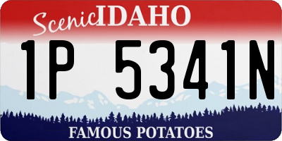 ID license plate 1P5341N