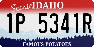 ID license plate 1P5341R