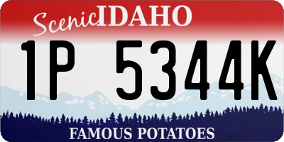 ID license plate 1P5344K