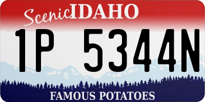 ID license plate 1P5344N