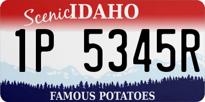 ID license plate 1P5345R