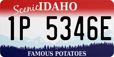 ID license plate 1P5346E