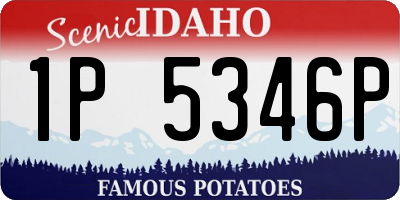 ID license plate 1P5346P