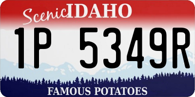 ID license plate 1P5349R