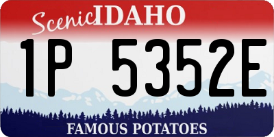 ID license plate 1P5352E