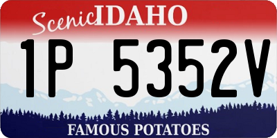 ID license plate 1P5352V