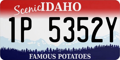 ID license plate 1P5352Y