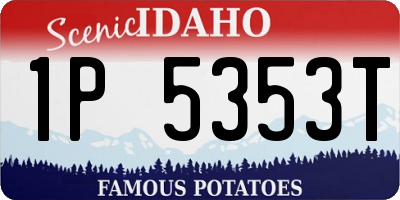 ID license plate 1P5353T