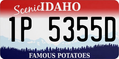 ID license plate 1P5355D