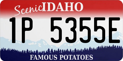 ID license plate 1P5355E