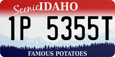 ID license plate 1P5355T