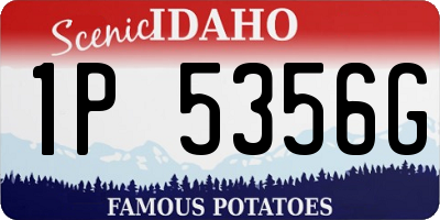 ID license plate 1P5356G
