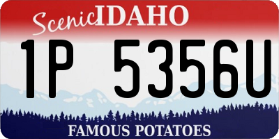 ID license plate 1P5356U