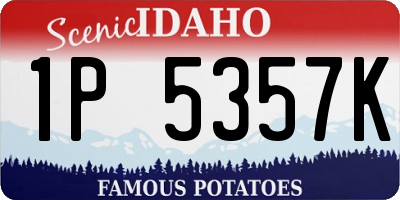 ID license plate 1P5357K