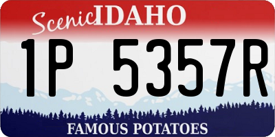 ID license plate 1P5357R