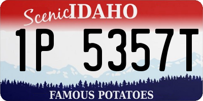 ID license plate 1P5357T