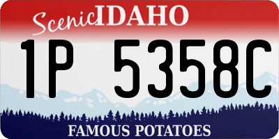 ID license plate 1P5358C