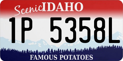 ID license plate 1P5358L