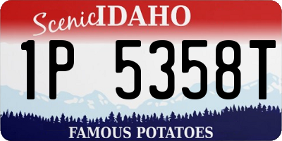 ID license plate 1P5358T
