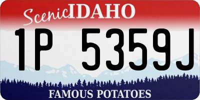 ID license plate 1P5359J