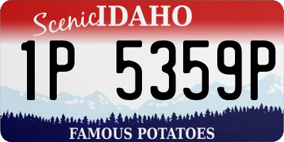 ID license plate 1P5359P
