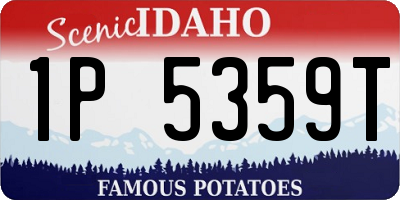 ID license plate 1P5359T