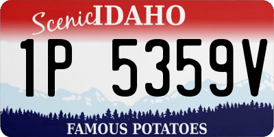 ID license plate 1P5359V