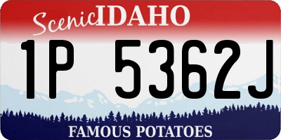 ID license plate 1P5362J