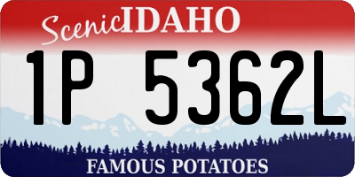 ID license plate 1P5362L