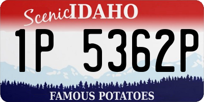 ID license plate 1P5362P