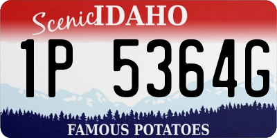 ID license plate 1P5364G
