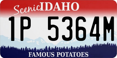 ID license plate 1P5364M