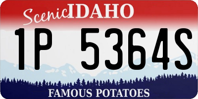 ID license plate 1P5364S