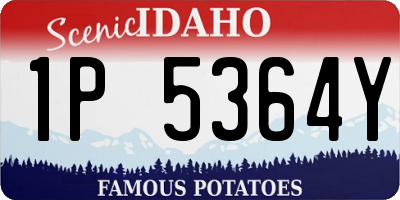 ID license plate 1P5364Y
