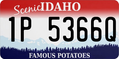 ID license plate 1P5366Q