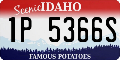 ID license plate 1P5366S