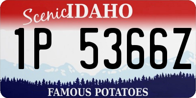 ID license plate 1P5366Z