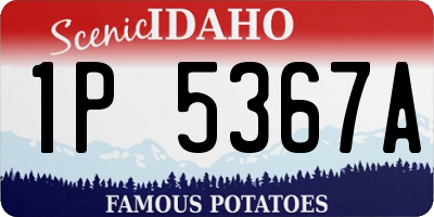 ID license plate 1P5367A