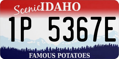 ID license plate 1P5367E